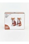 Ceramic Salt and Pepper Shakers with Fox Figures - 5 X 9 cm - 5