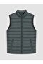 Regular Fit Stand Collar Men's Puffer Vest (W6) - 3