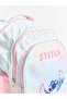 Lcw Accessories Blue Lilo and Stitch Printed Girl's Backpack - 3