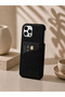 iPhone 15 Pro Max (6.7 Inch) Compatible Leather Phone Case with Open Sides, Frameless Slim Design, Card Holder Compartment and Card Slot - 3