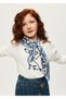Cream Girls' Long Sleeve T-Shirt with Scarf 7060 - 2