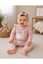 Cute Characters Series Baby Girl Zippered Jumpsuit
