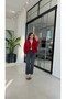 Voile Lightly Textured Jacket Red - 3