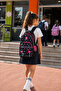 School Backpack Flamingo Bat Sponge Back Support Student Daily Bag 38X28X14 cm