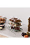 Covered Deli and Serving Storage Container Presentation Tray with Jar - 6