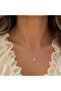 Silver Pink Butterfly Necklace