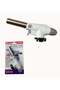 Kitchen Torch with Adjustable Flame & 360° Rotating Nozzle - Heavy-Duty ABS Construction, Ergonomic Handle, Refillable Gas Lighter for Searing, Sauté, Caramelizing, Baking, BBQ, Low-Temperature Cookin