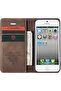 حافظة محفظة CaseMe لهاتف Apple iPhone 5s / iPhone SE/iPhone 5، غطاء قلاب من الجلد الصناعي الفاخر بتصميم ريترو - 3