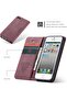 حافظة محفظة CaseMe لهاتف Apple iPhone 5s / iPhone SE/iPhone 5، غطاء قلاب من الجلد الصناعي الفاخر بتصميم ريترو - 4