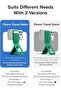 حامل ثلاثي القوائم للهاتف ومحفظة، حامل بطاقات NFC، يتسع لبطاقتين - 2