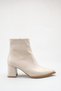 Women's Pointed Toe Heeled Boots Skin Color - 6
