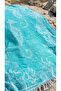 100% Cotton Natural Peshtemal |   Soft Textured |   Fast Drying |   Green Sea Horse - 2