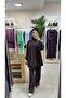 Front Tie Detail Trouser Suit Ns-27K1046 Brown - 4