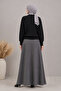 Elastic Waist Sweater Ns-27K202 Black - 2