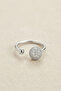 Silver Color Zircon Stone Topcuk Model Women's Ring