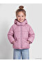 Patterned Hooded Girl's Puffer Coat
