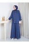 Tensel Fabric Zippered Jacket and Pants Double Set - 5