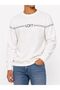 Regular Fit White Men's Sweatshirt Lf2044510 - 5