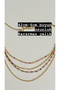 Anti-Tarnish Steel Colorful 4 Row Necklace - 4