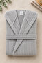 100% Cotton Velvet Unisex Hooded Women's Bathrobe |   Men's Bathrobe |   Durable |   Fast Drying |   Soft Comfort - 3