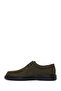 Men's Khaki Lace-Up Thick Soled Nubuck Leather Casual Shoes Wm740021Dn - 3