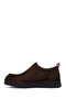 Men's Brown Lace-Up Thick Soled Suede Leather Casual Shoes Wm680035Ds - 3