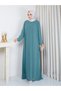 Plus Size Dress with Stone and Pearl Embellishments - 3