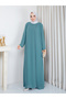 Plus Size Dress with Stone and Pearl Embellishments - 4