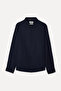 Men's Navy Blue Regular Fit Long Sleeve Shirt