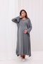 Smoked Ruffled Double-Breasted Cotton Long Sleeve Maternity Pajama Set and Nightgown 4-Piece Set - 8