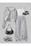 Girl's 3-Piece Hooded Jacket - Crop - Tracksuit Basic Set