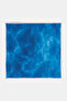 Abstract Pattern Silk Scarf Indigo