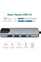 موزع USB-C 5 في 1، 4K HDMI، بي دي، USB 3.0، شبكة محلية LAN 100 متر، كابل 10 سم - 3