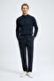 Asher Men's Sweater Navy Blue - 4