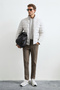 Lukas Kaz Feather Men's Coat Ecru - 3