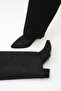 Women's Snap-On Boots Black Suede - 4