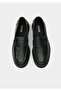 Black Leather Men's Shoes - 5