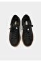 Black Leather Women's Sneaker - 5