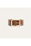 Women's Tan Color Belt with Stitching Detail