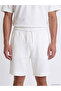 Vizyon New Season White Regular Fit Men's Shorts - 3