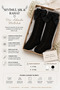 Girls' Big Ribbon Knee-High Socks Openwork Knitted Patterned Stylish Long Socks 2-12 Years Old Black White - 7