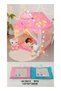 Girls Blue Princess Play Tent House with Elegant Canopy Roof and Curtain Door, Indoor Kids Playhouse Featuring Decorative String Lights and Colorful Balls, Ideal for Pretend Play, Nursery, Bedroom, Pa - 8