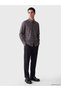 Ozmarka New Season Brown Regular Fit Plaid Gabardine Men's Shirt - 2