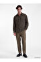 Ozmarka New Season Brown Relax Fit Men's Shirt - 2