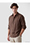 Özmarka New Season Brown Regular Fit Men's Shirt - 2