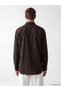 Özmarka New Season Brown Regular Fit Men's Shirt - 4