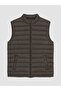 Ozmarka New Season Brown Regular Fit Stand Collar Men's Puffer Vest - 4