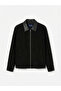 Ozmarka New Season Black Regular Fit Shirt Collar Velvet Men's Jacket - 6