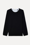 Men's Black Crew Neck Sweatshirt