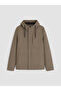 Ozmarka New Season Brown Regular Fit Hooded Men's Jacket - 4
